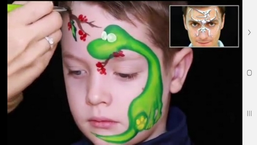 اسکرین شات 9 برنامه آموزش نقاشی روی صورت