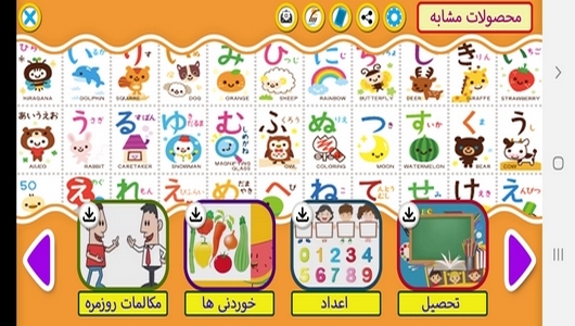 اسکرین شات 4 برنامه آموزش لغات و جملات رایج زبان ژاپنی