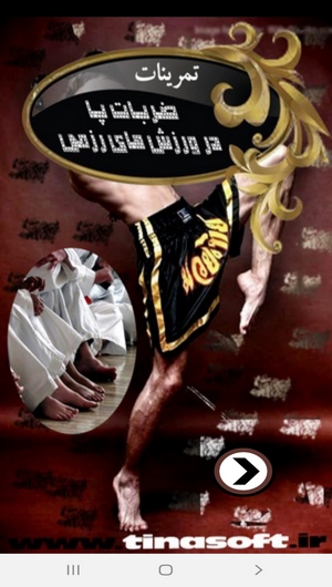 اسکرین شات 1 برنامه تمرینات ضربات پا در ورزش های رزمی