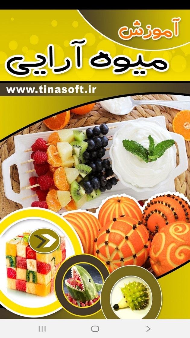 اسکرین شات 1 برنامه آموزش میوه آرایی