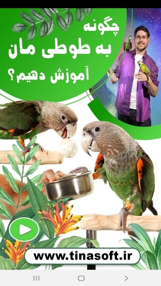 اسکرین شات 1 برنامه ‏چگونه به طوطی مان آموزش دهیم؟