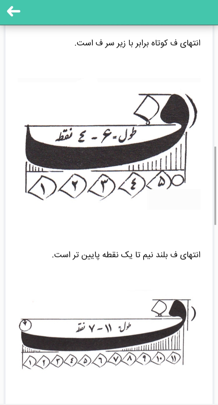 اسکرین شات 2 برنامه آموزش خوشنویسی نستعلیق