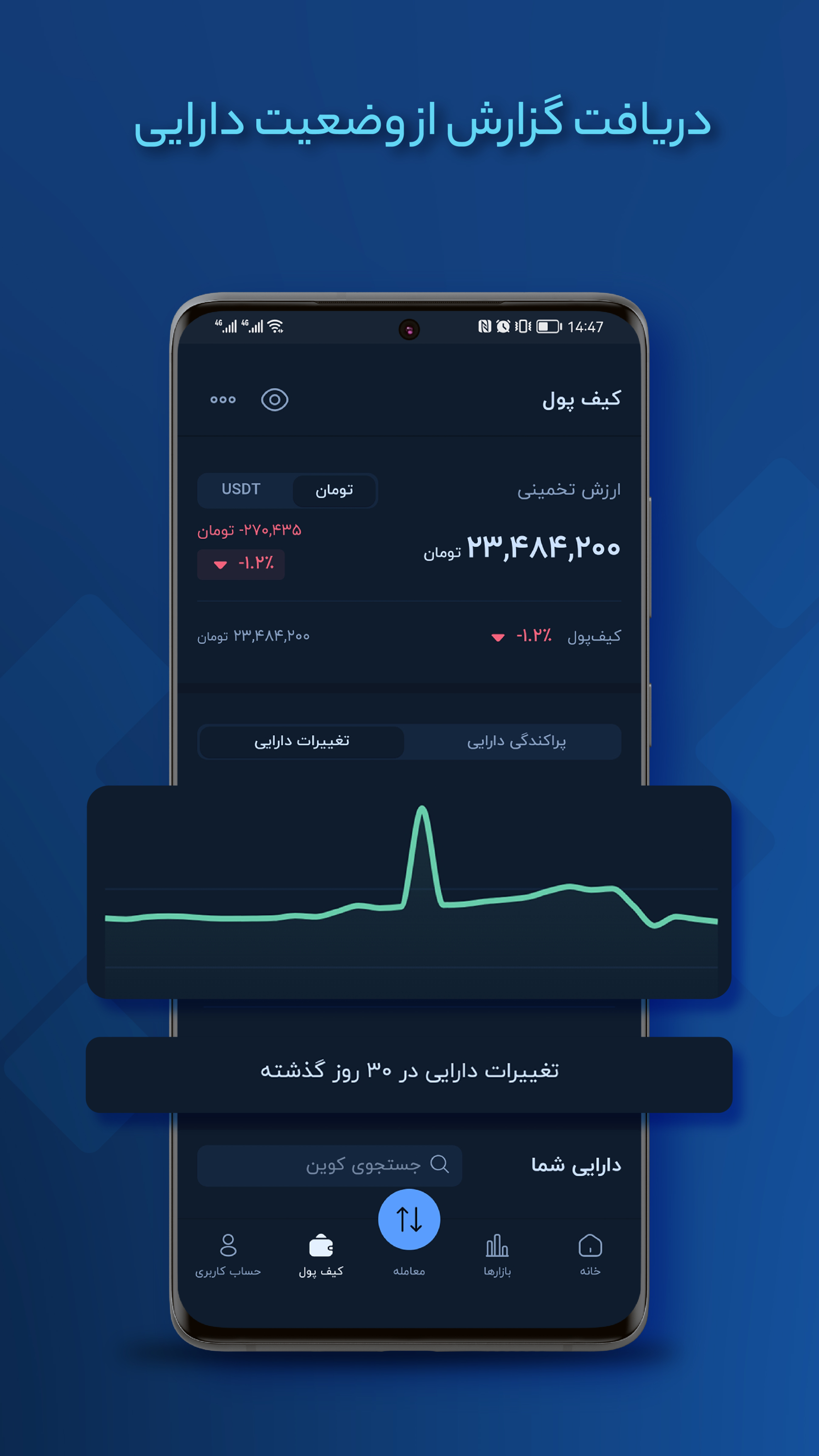 اسکرین شات 3 برنامه والکس صرافی ارز دیجیتال