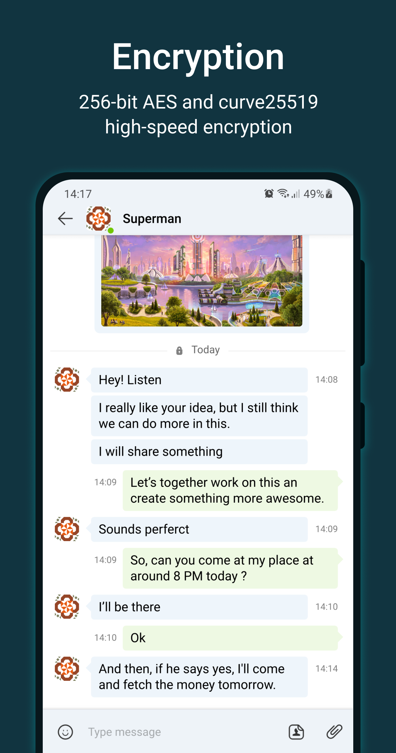 اسکرین شات 4 برنامه Utopia — Private Messenger