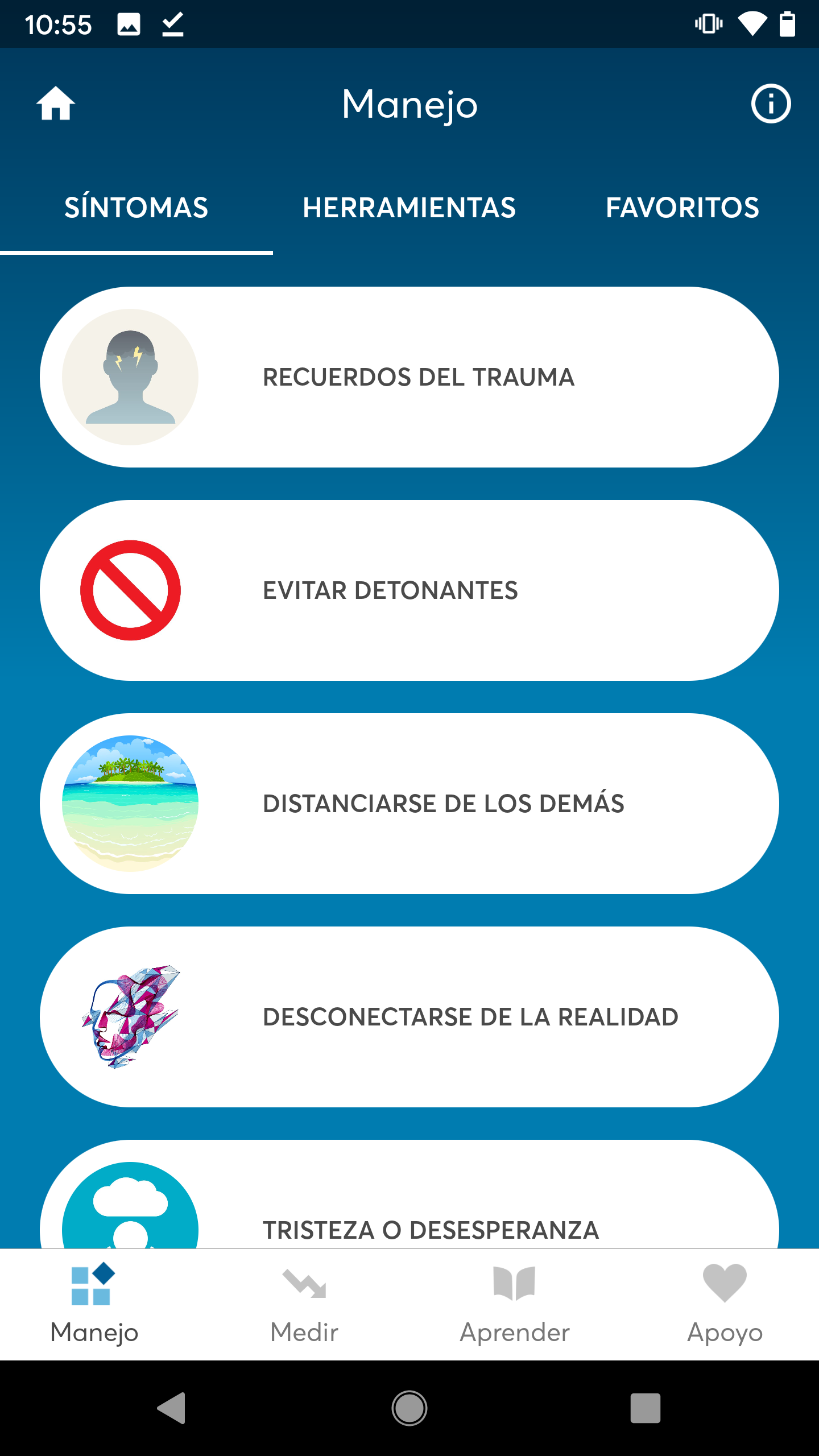 اسکرین شات 7 برنامه PTSD Coach