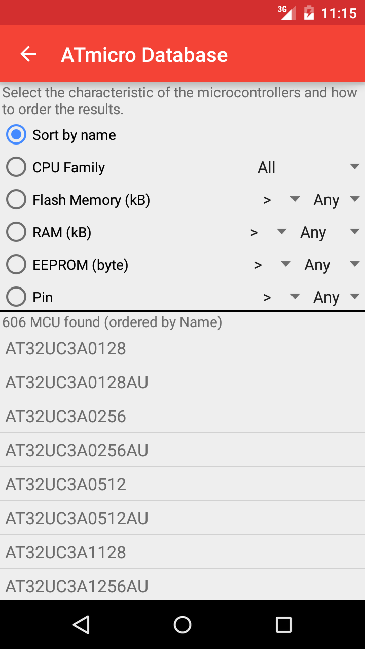 اسکرین شات 3 برنامه ATmicro Database