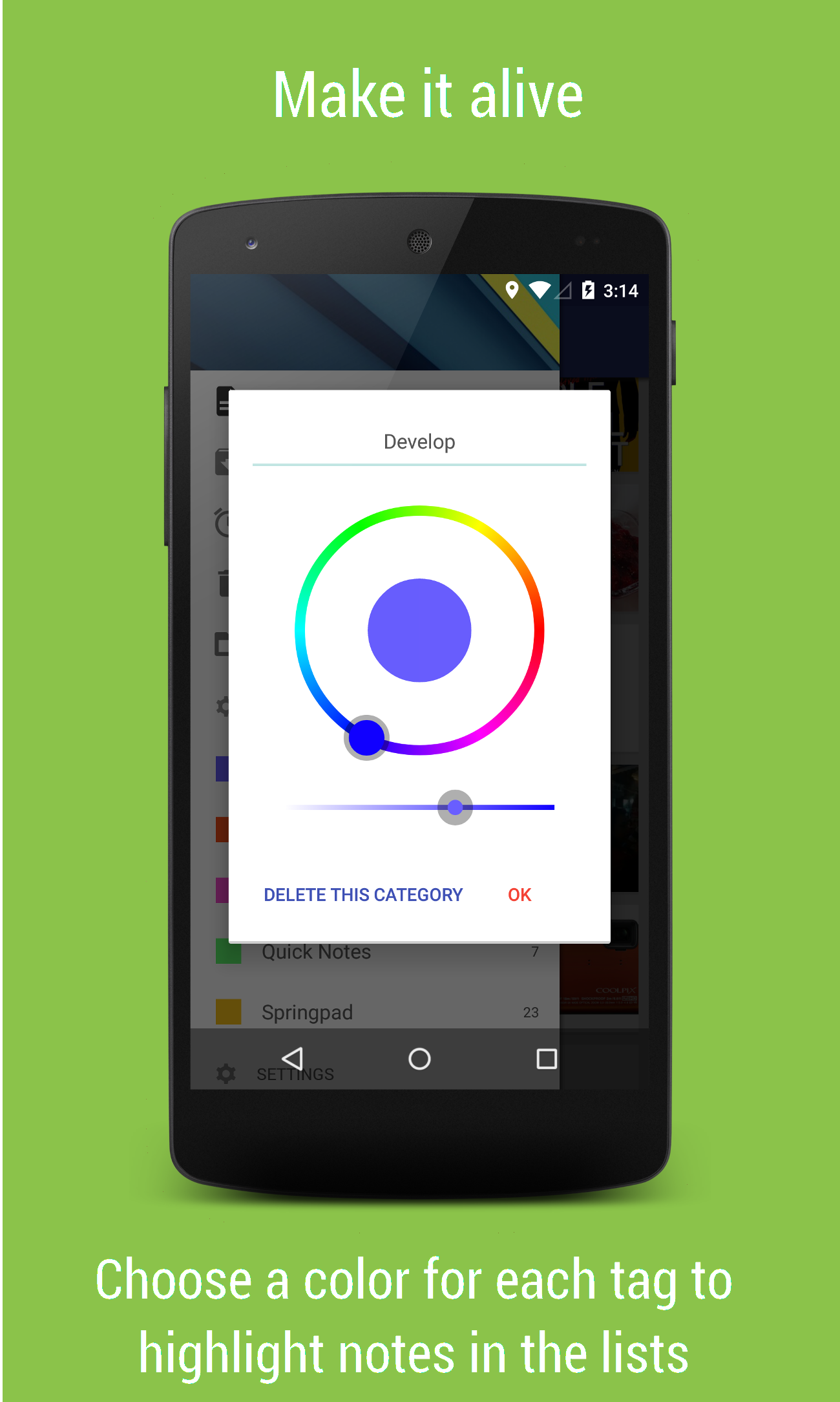 اسکرین شات 5 برنامه Omni Notes