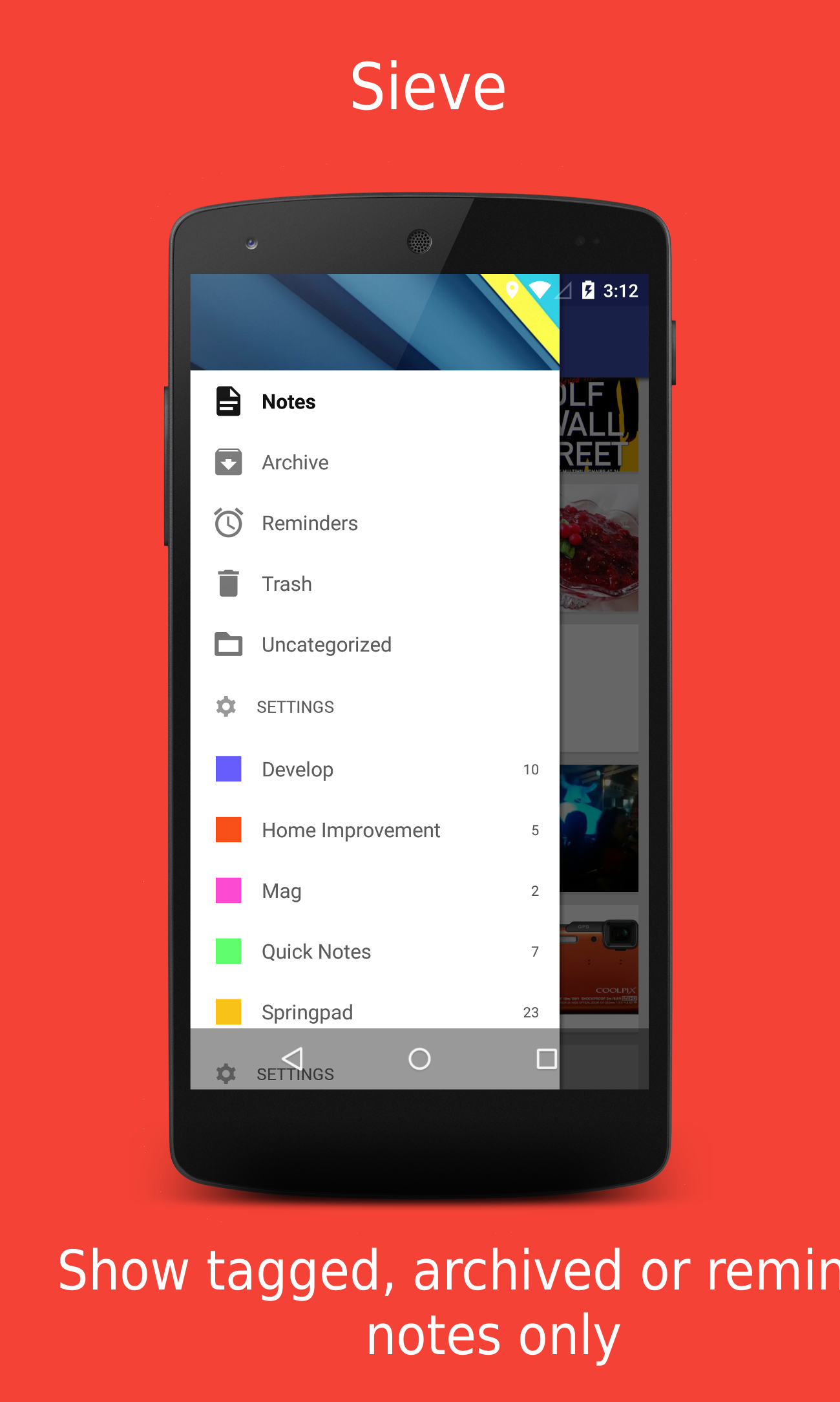 اسکرین شات 4 برنامه Omni Notes