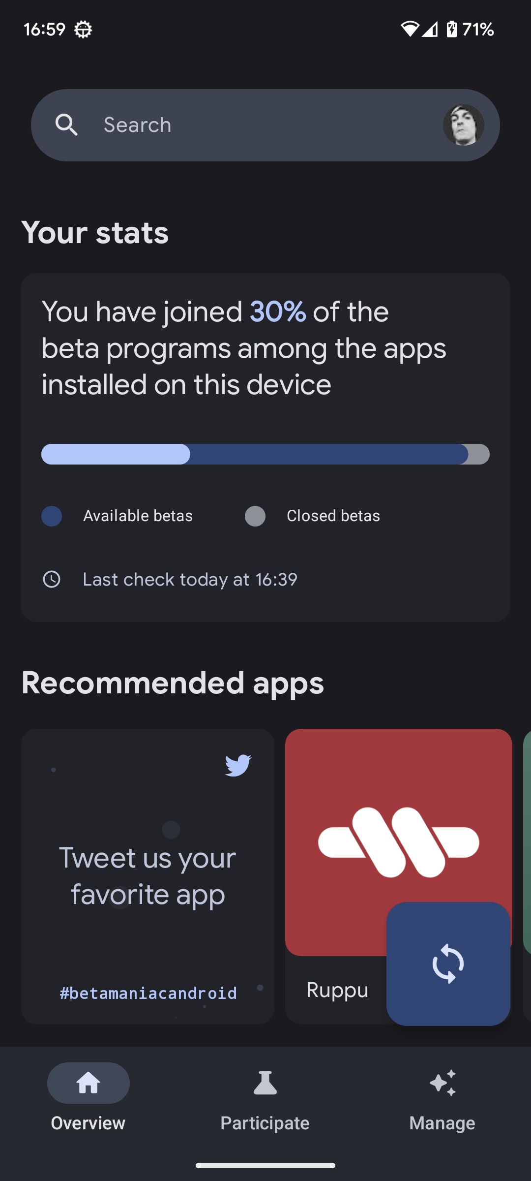 اسکرین شات 1 برنامه Beta Maniac