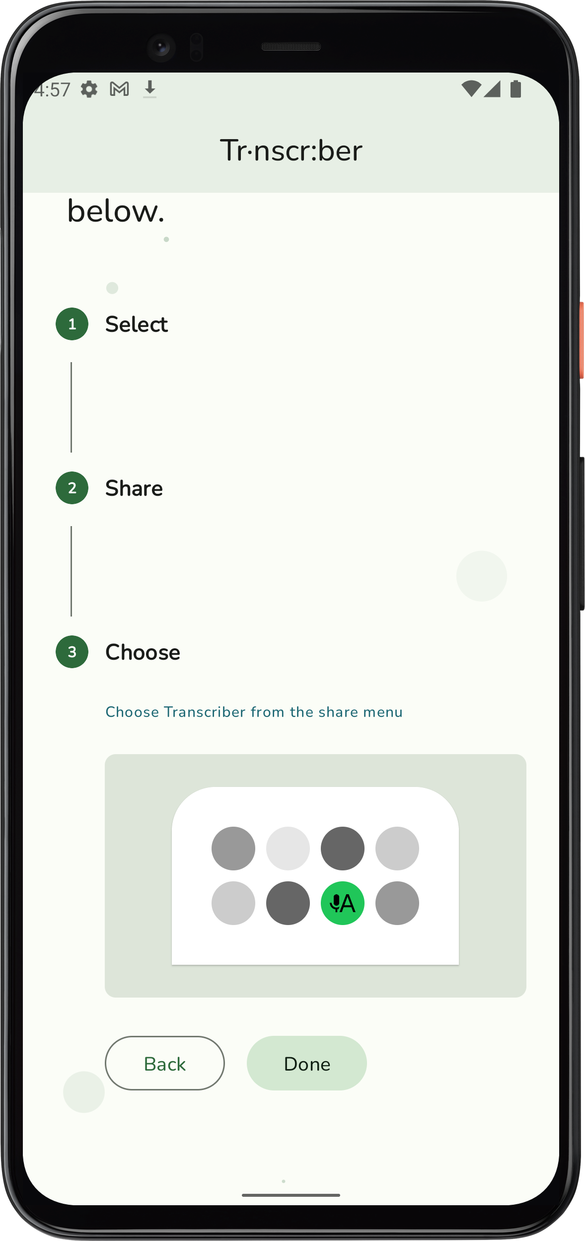 اسکرین شات 4 برنامه Transcriber for WhatsApp