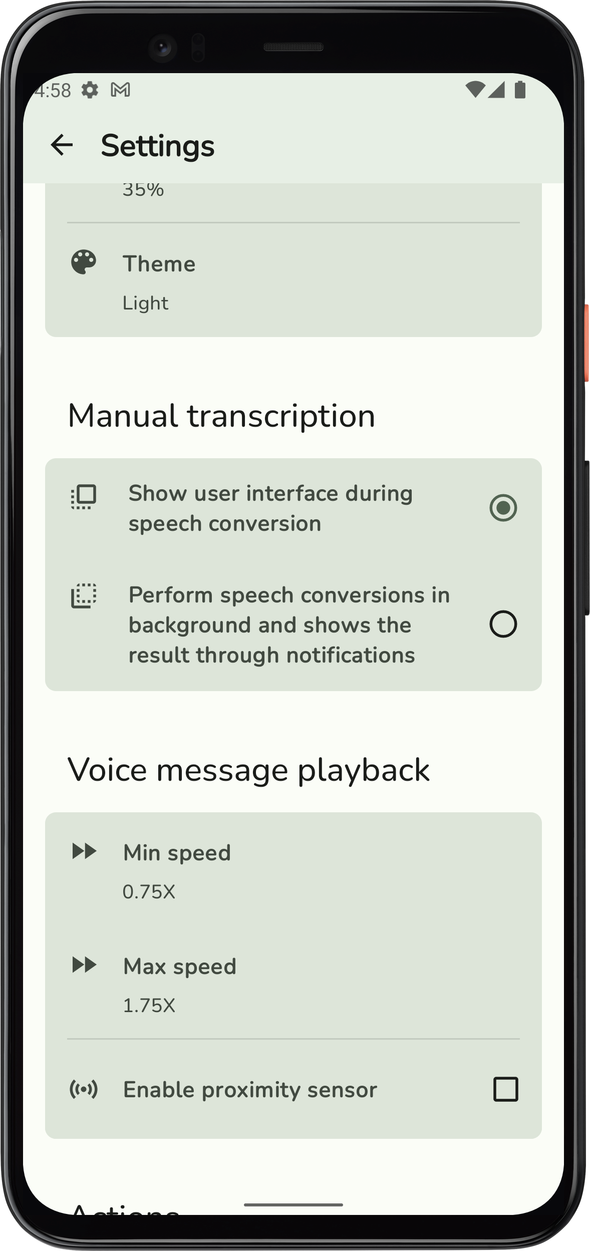 اسکرین شات 6 برنامه Transcriber for WhatsApp