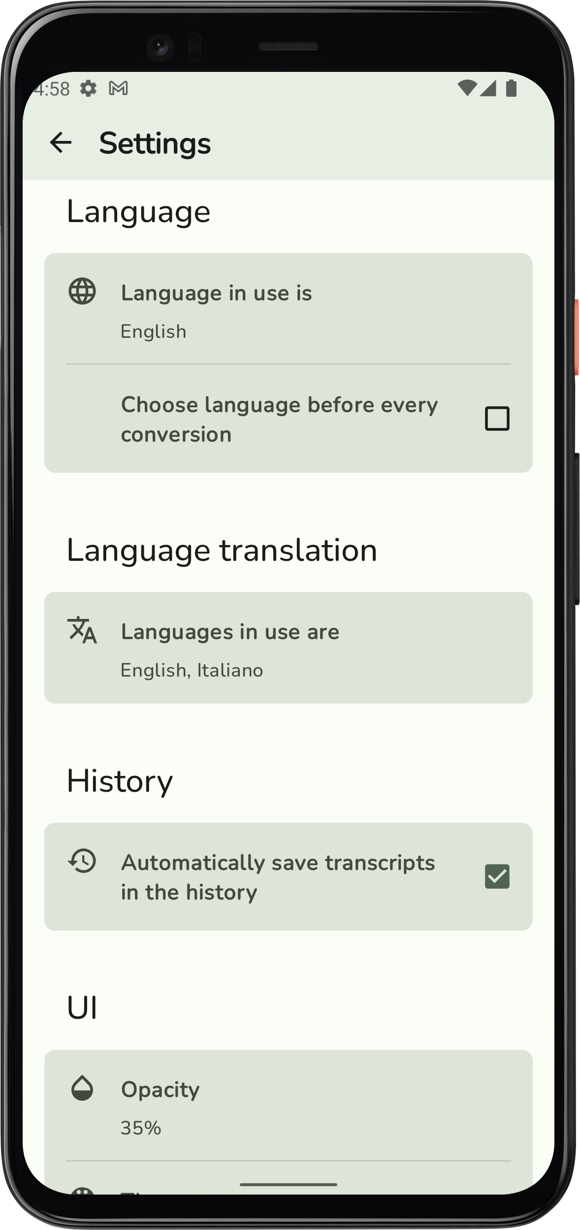 اسکرین شات 5 برنامه Transcriber for WhatsApp