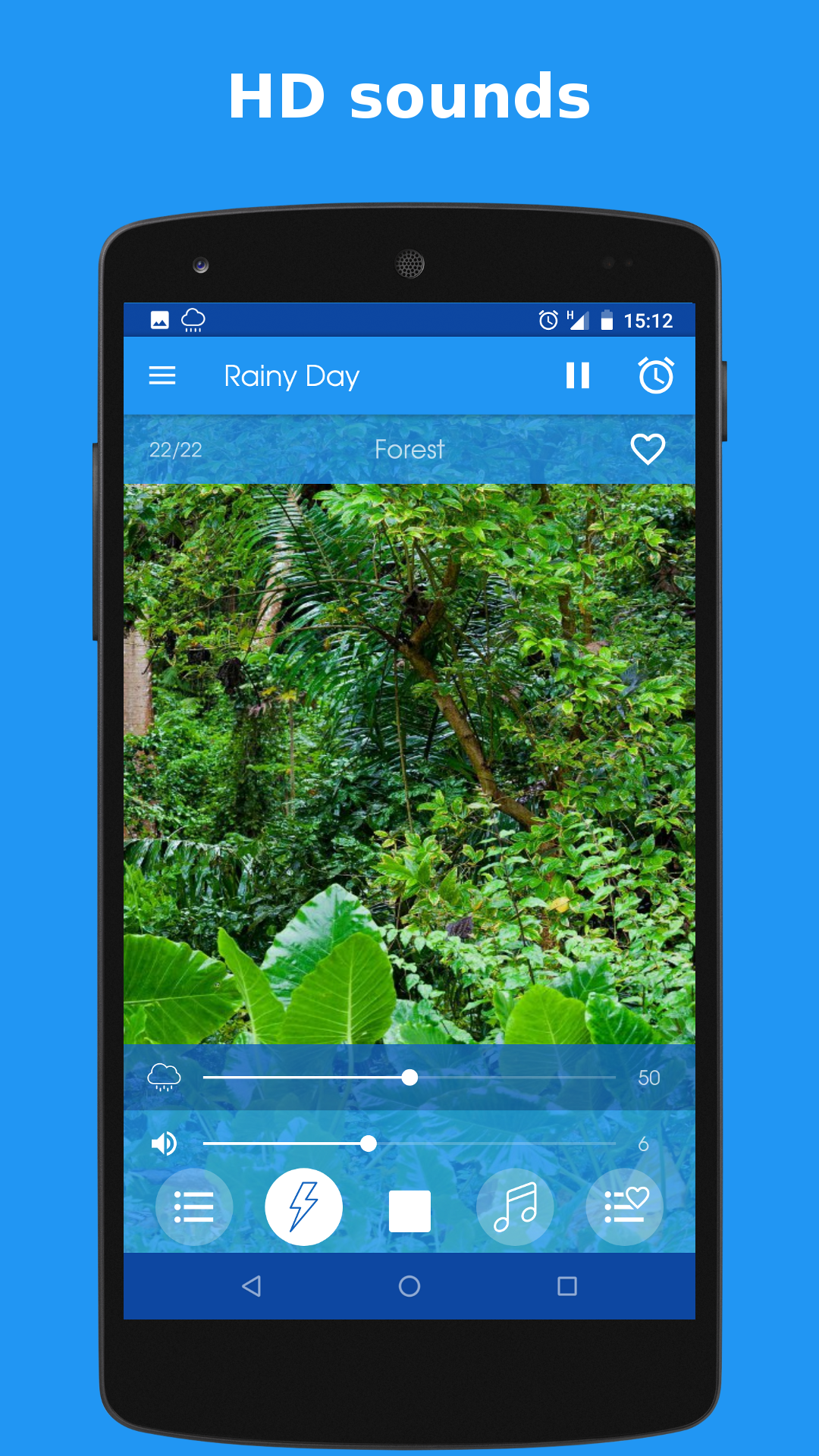 اسکرین شات 7 برنامه Rainy Day: sleep sounds