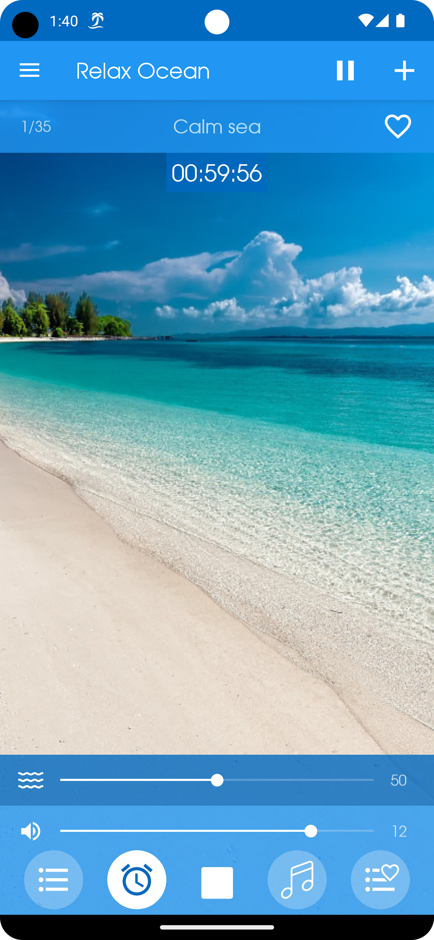 اسکرین شات 2 برنامه Relax Ocean: sleep sounds