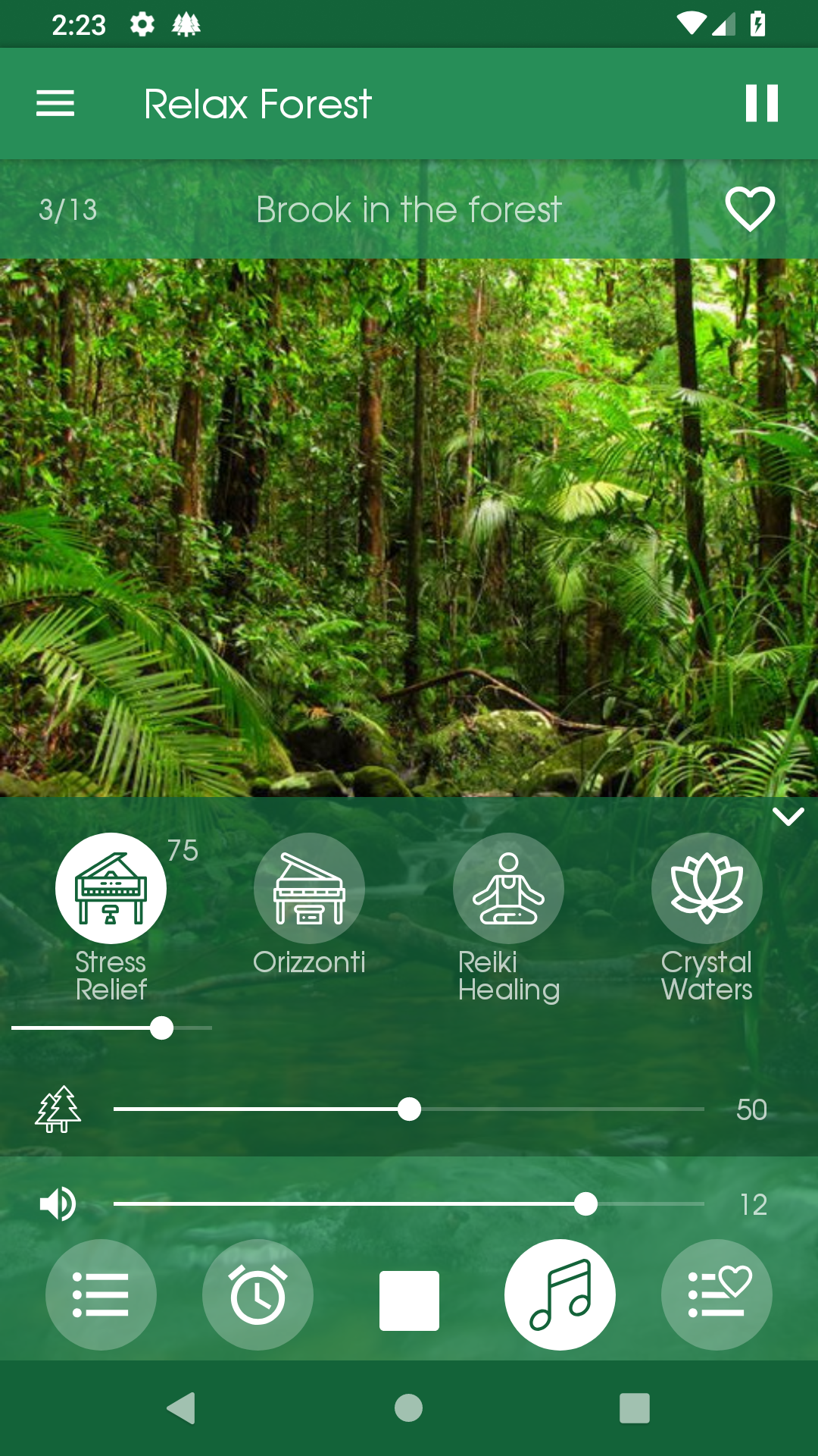 اسکرین شات 3 برنامه Relax Forest: sleep sounds