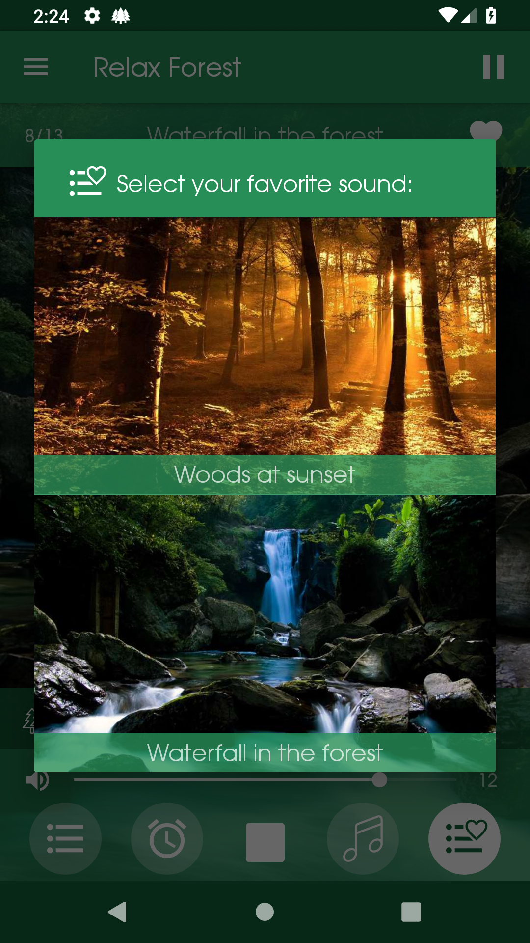 اسکرین شات 6 برنامه Relax Forest: sleep sounds