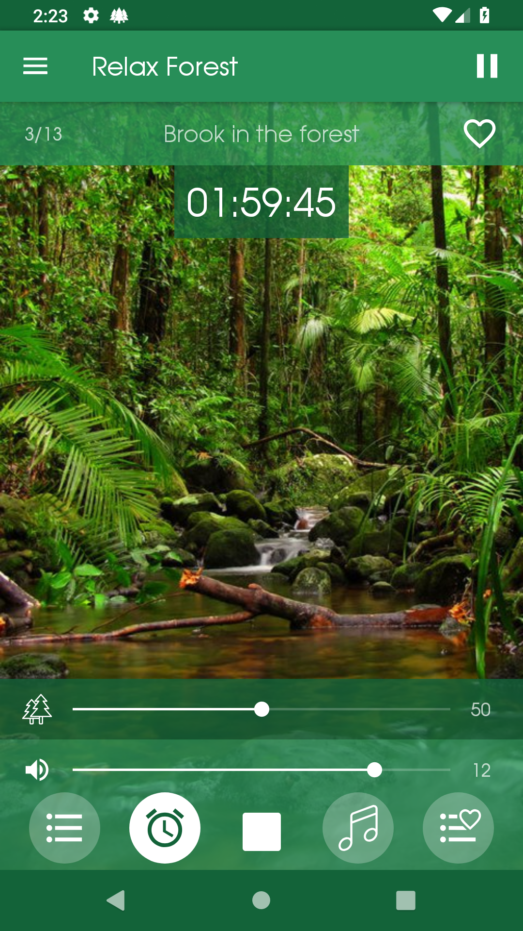 اسکرین شات 4 برنامه Relax Forest: sleep sounds
