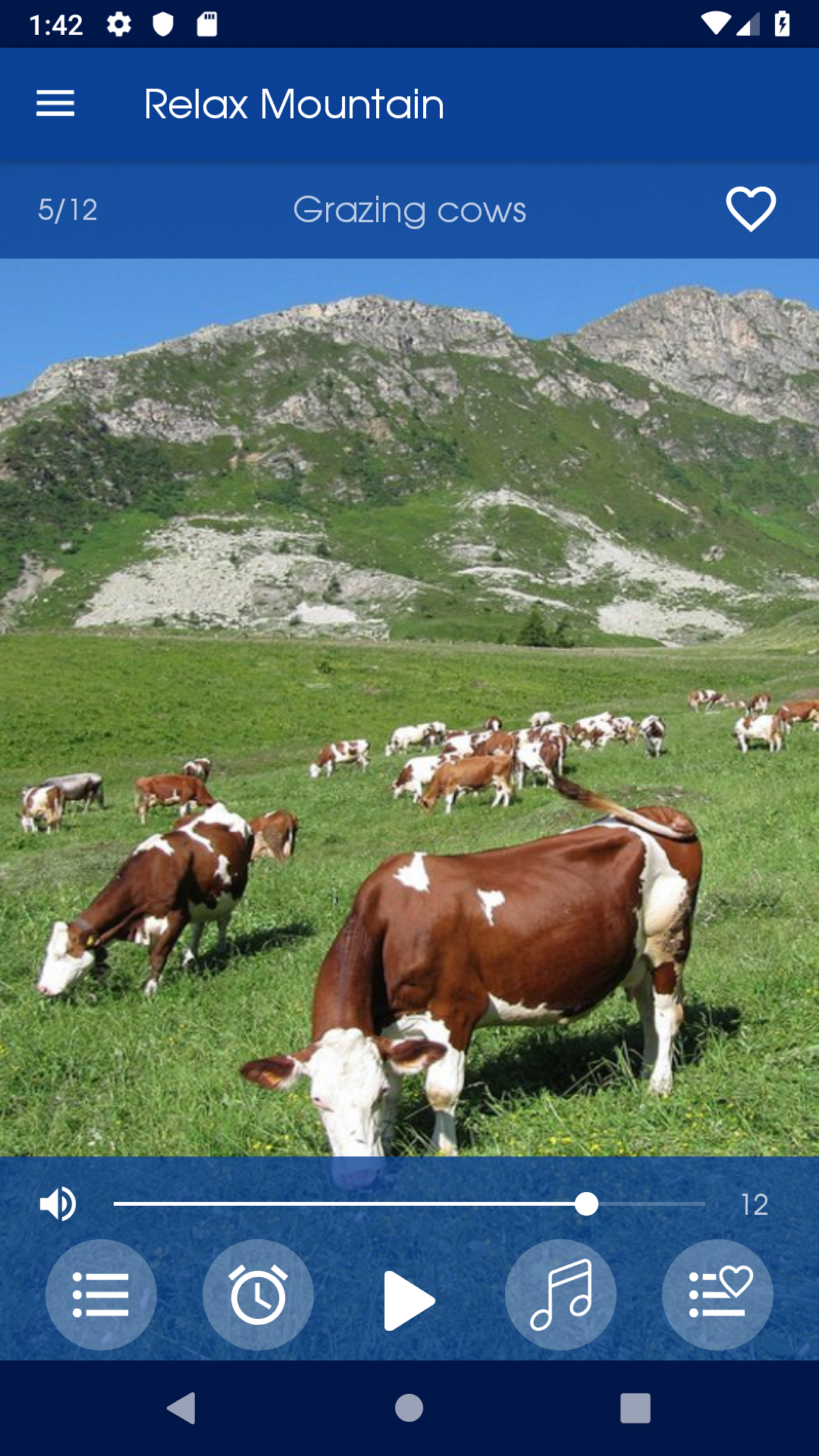 اسکرین شات 7 برنامه Relax Mountain: sleep sounds