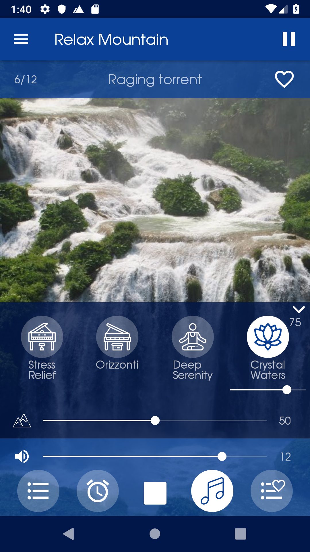 اسکرین شات 3 برنامه Relax Mountain: sleep sounds