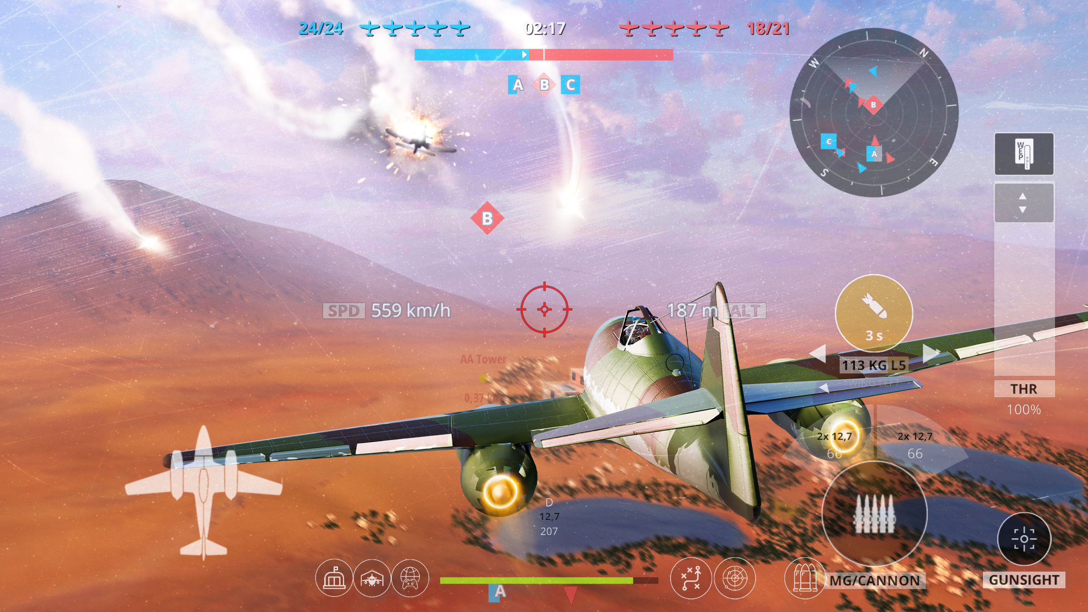 اسکرین شات 1 بازی Wings of Heroes: Plane Games