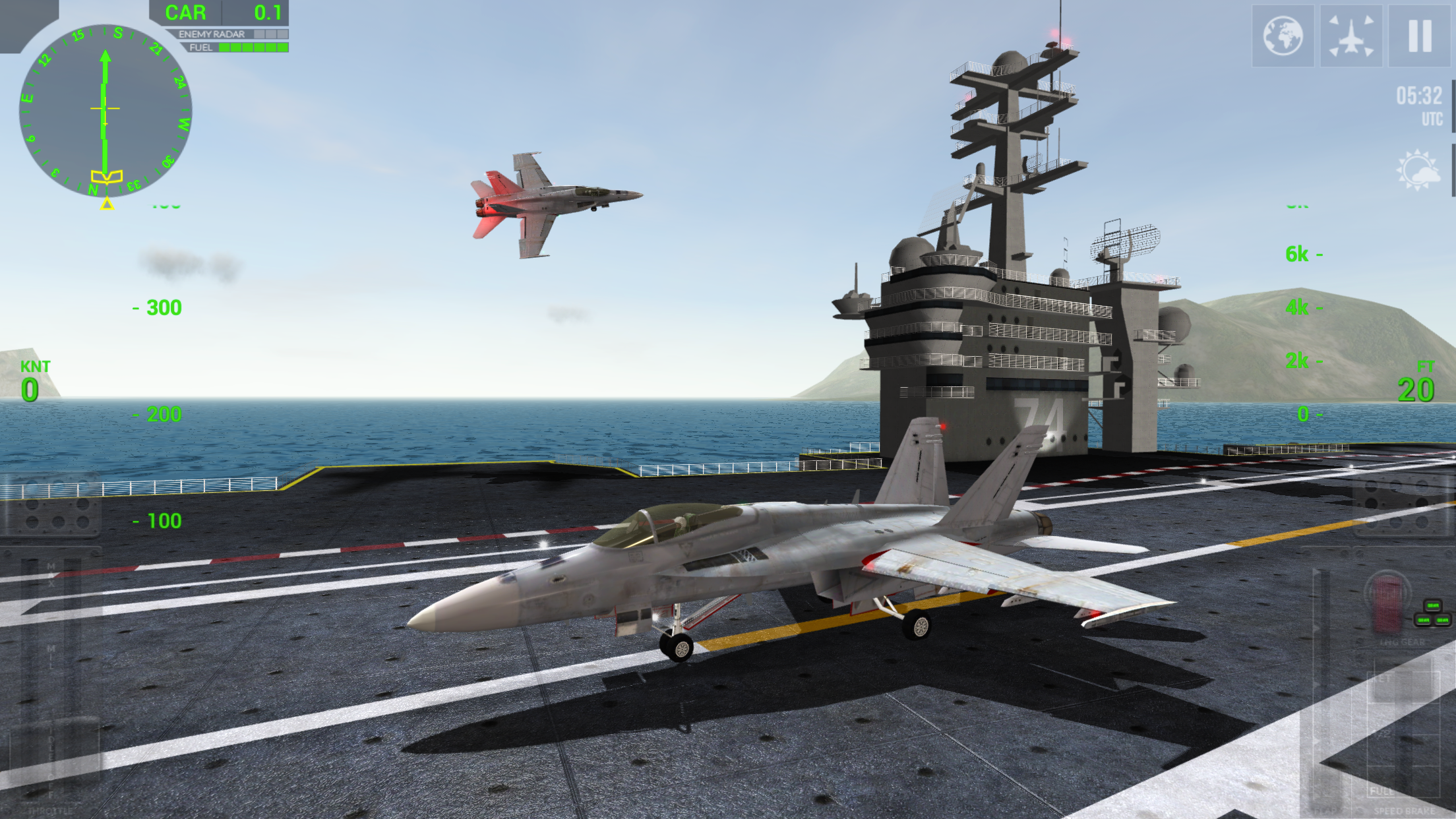 اسکرین شات 1 بازی F18 Carrier Landing Lite