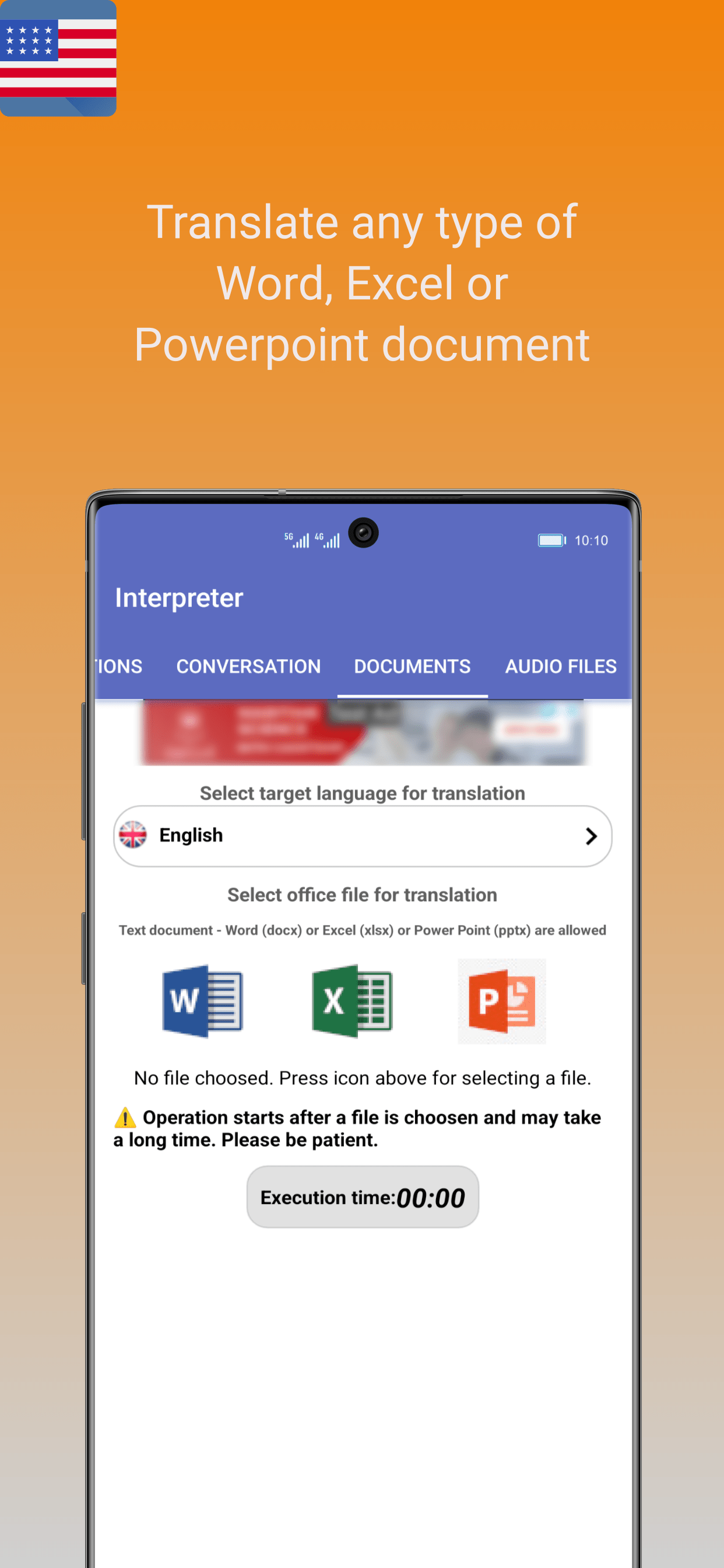 اسکرین شات 7 برنامه Interpreter Voice Translator