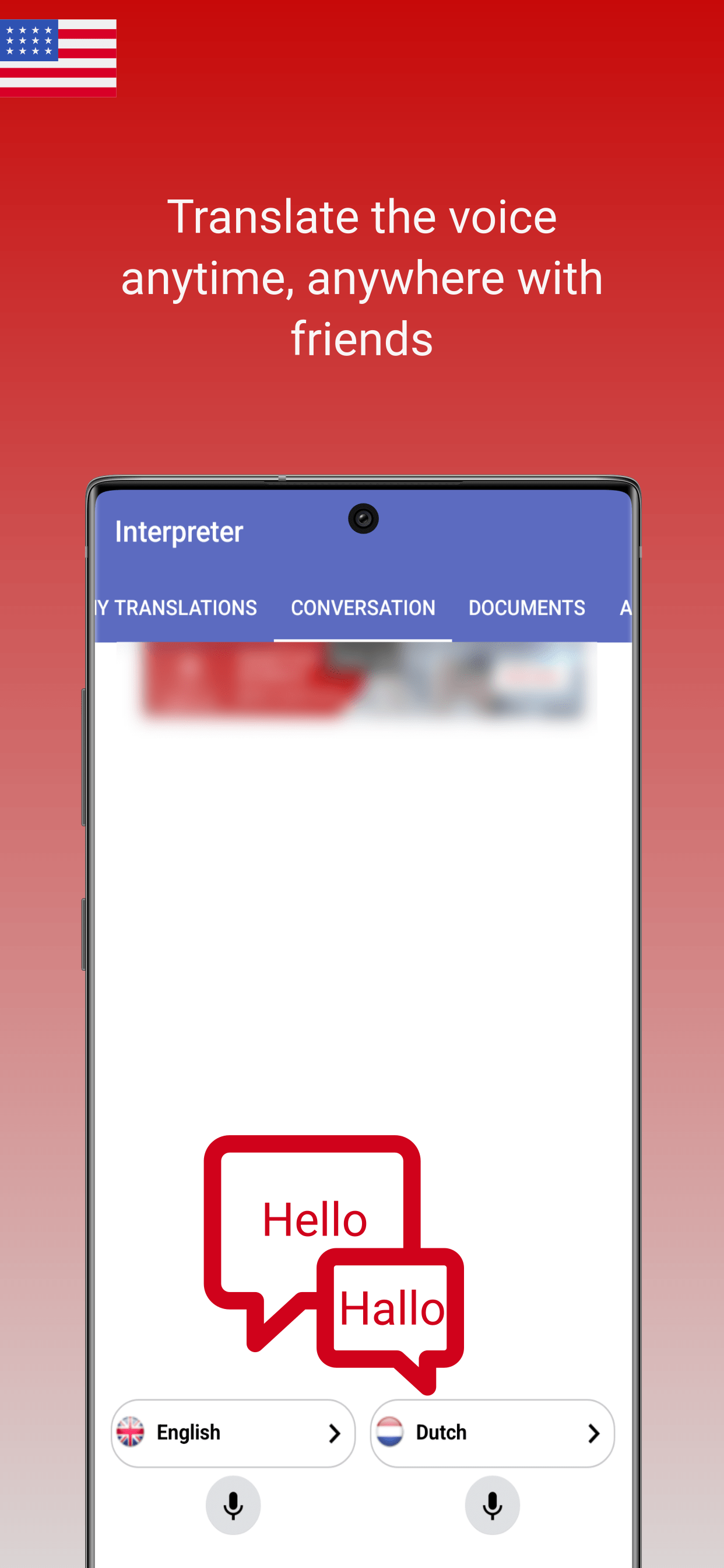 اسکرین شات 4 برنامه Interpreter Voice Translator