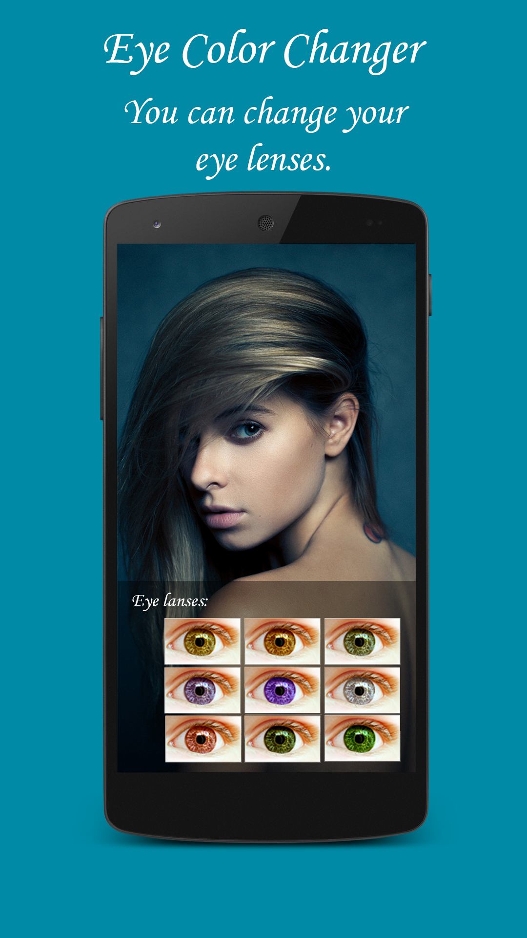 اسکرین شات 4 برنامه Eye Color Changer Real