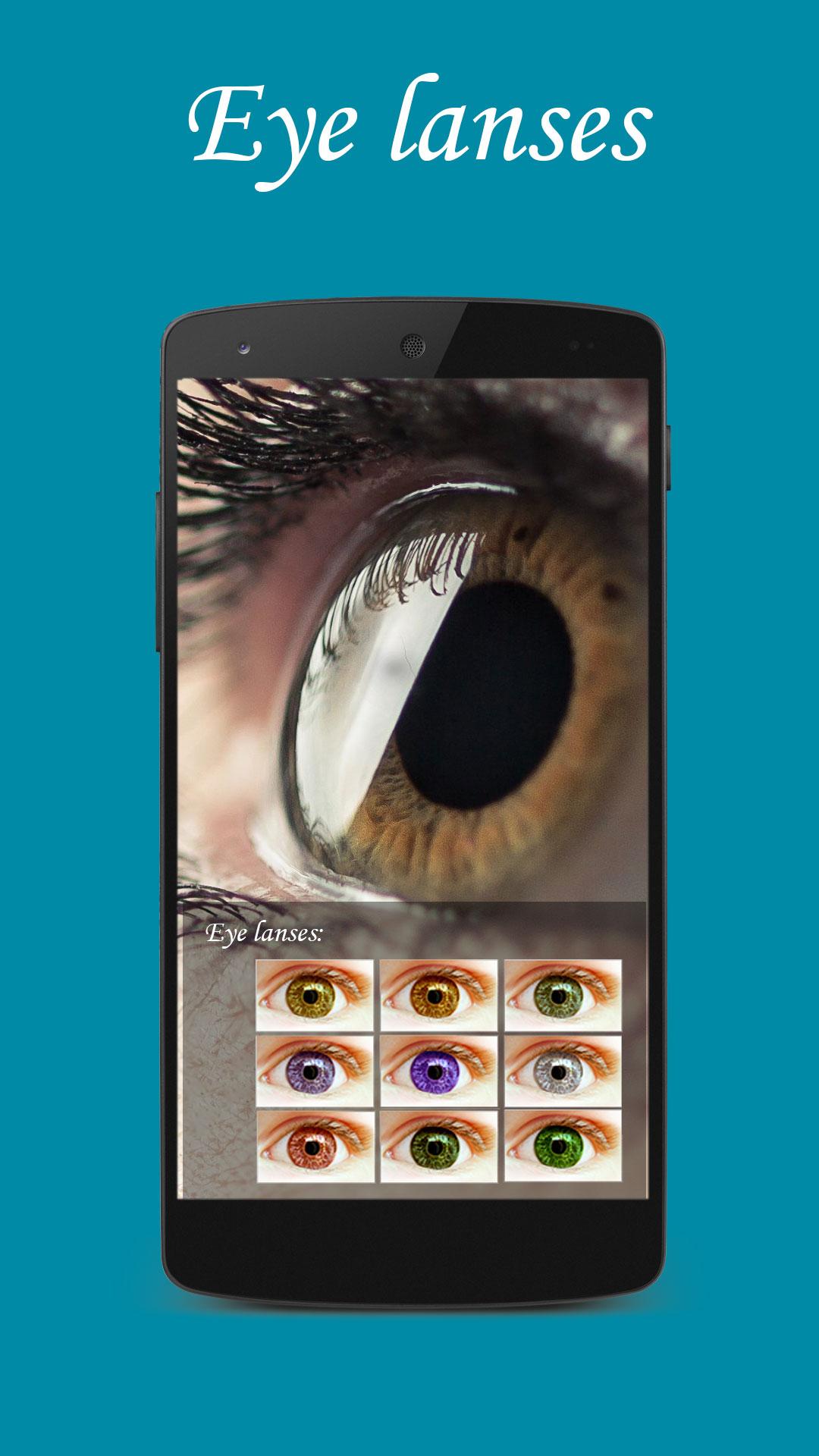 اسکرین شات 3 برنامه Eye Color Changer Real