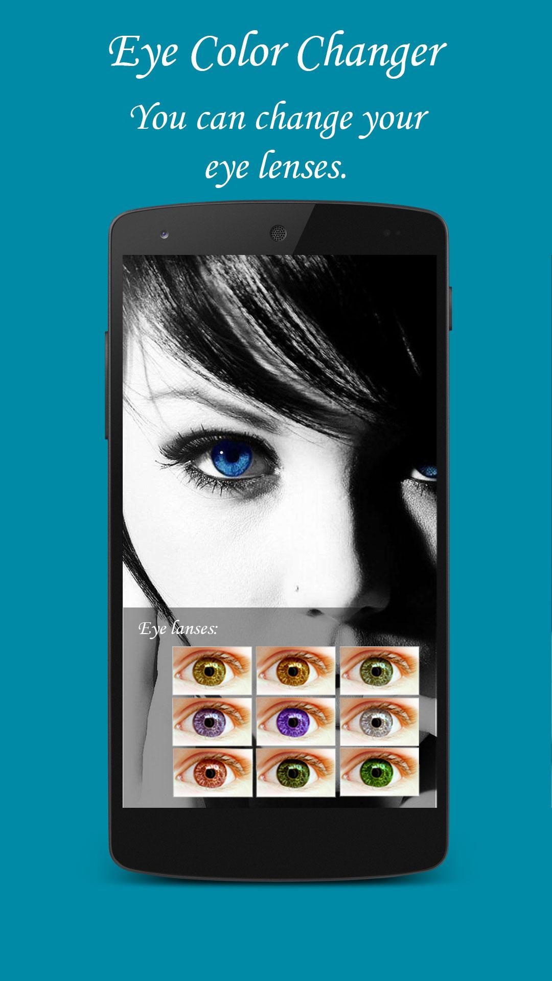اسکرین شات 2 برنامه Eye Color Changer Real