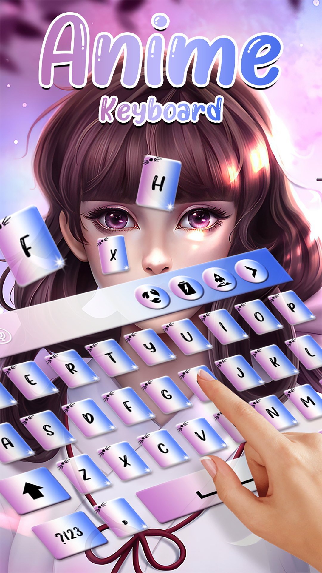 اسکرین شات 2 برنامه Anime Keyboard
