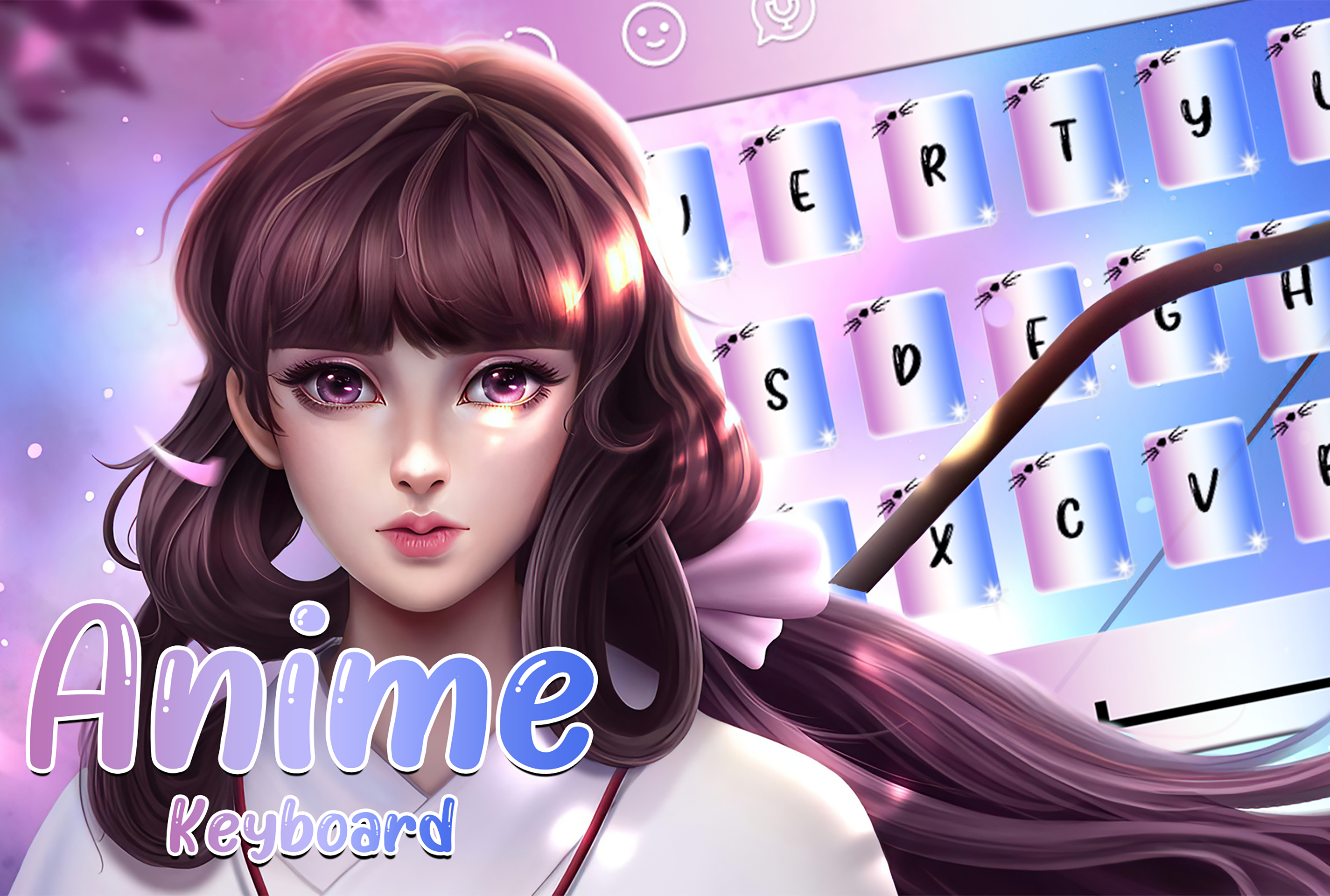 اسکرین شات 1 برنامه Anime Keyboard