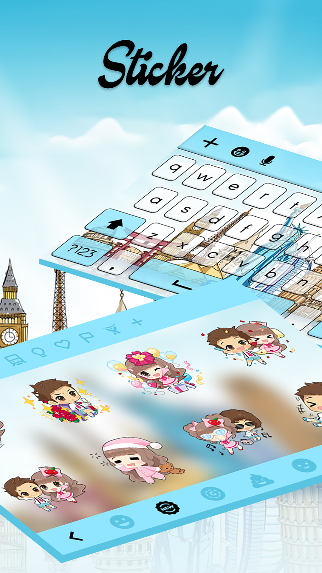 اسکرین شات 5 برنامه Famous Place Keyboard