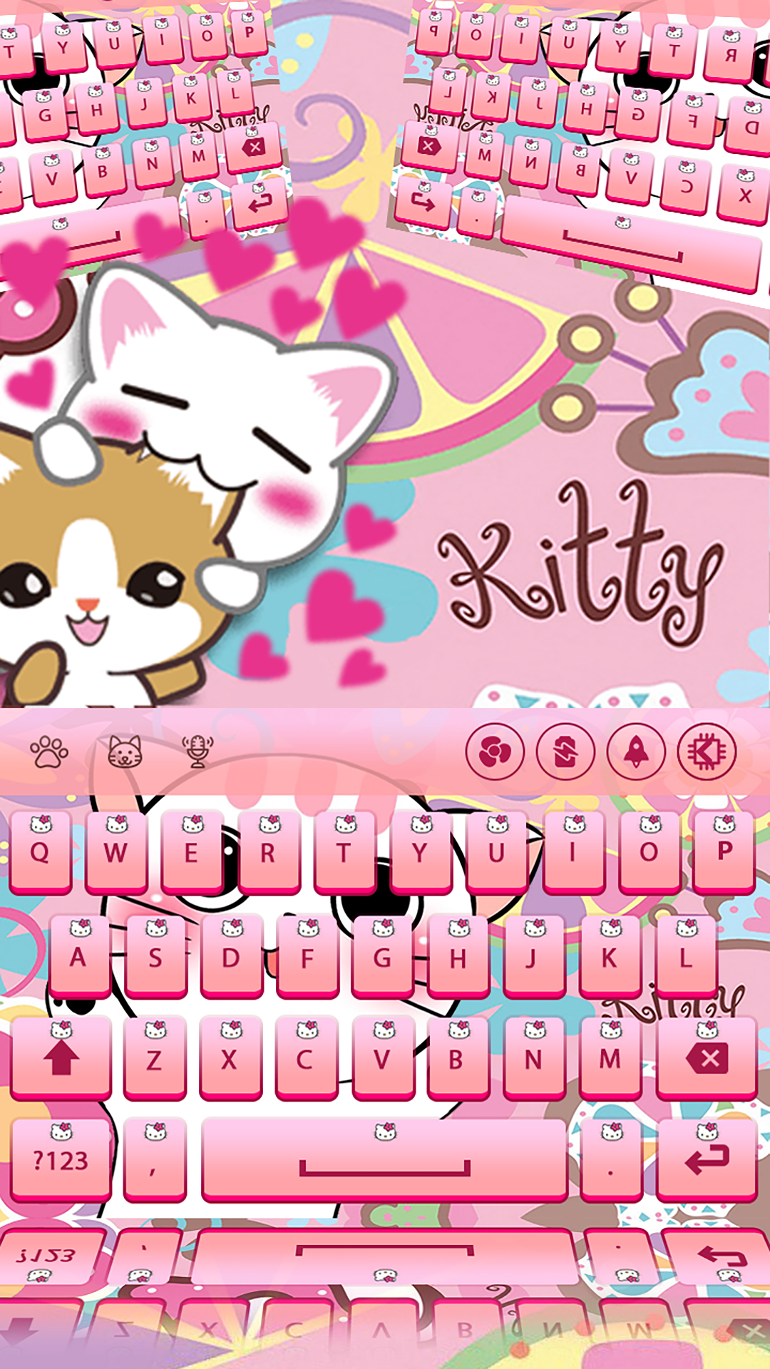 اسکرین شات 2 برنامه Kitty Keyboard