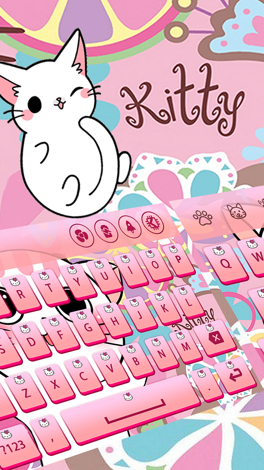 اسکرین شات 3 برنامه Kitty Keyboard