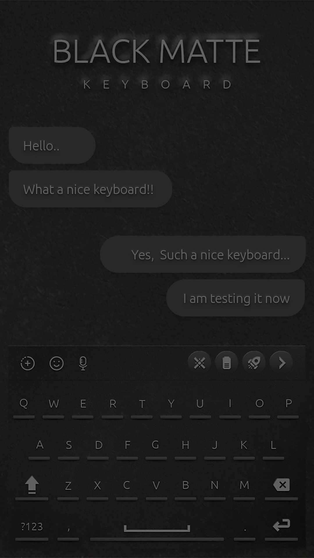 اسکرین شات 3 برنامه Black Matte Keyboard