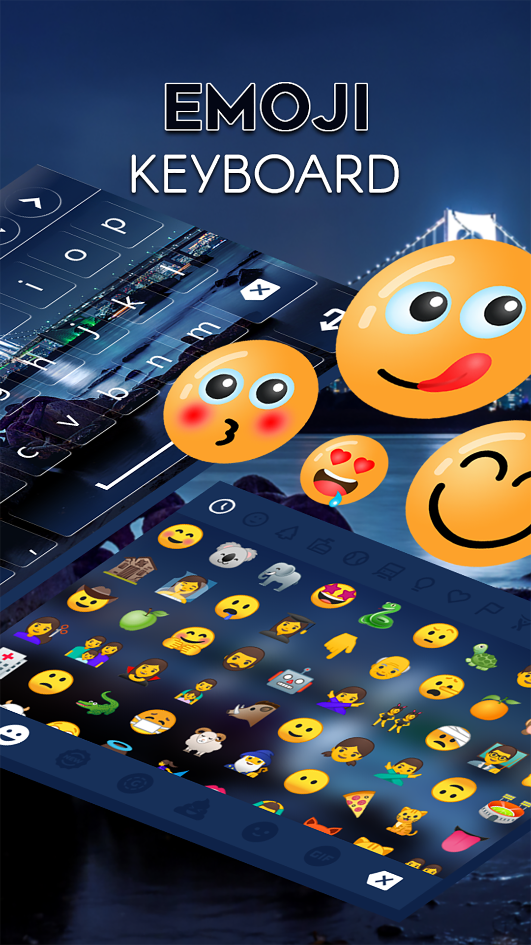 اسکرین شات 4 برنامه Night City Keyboard