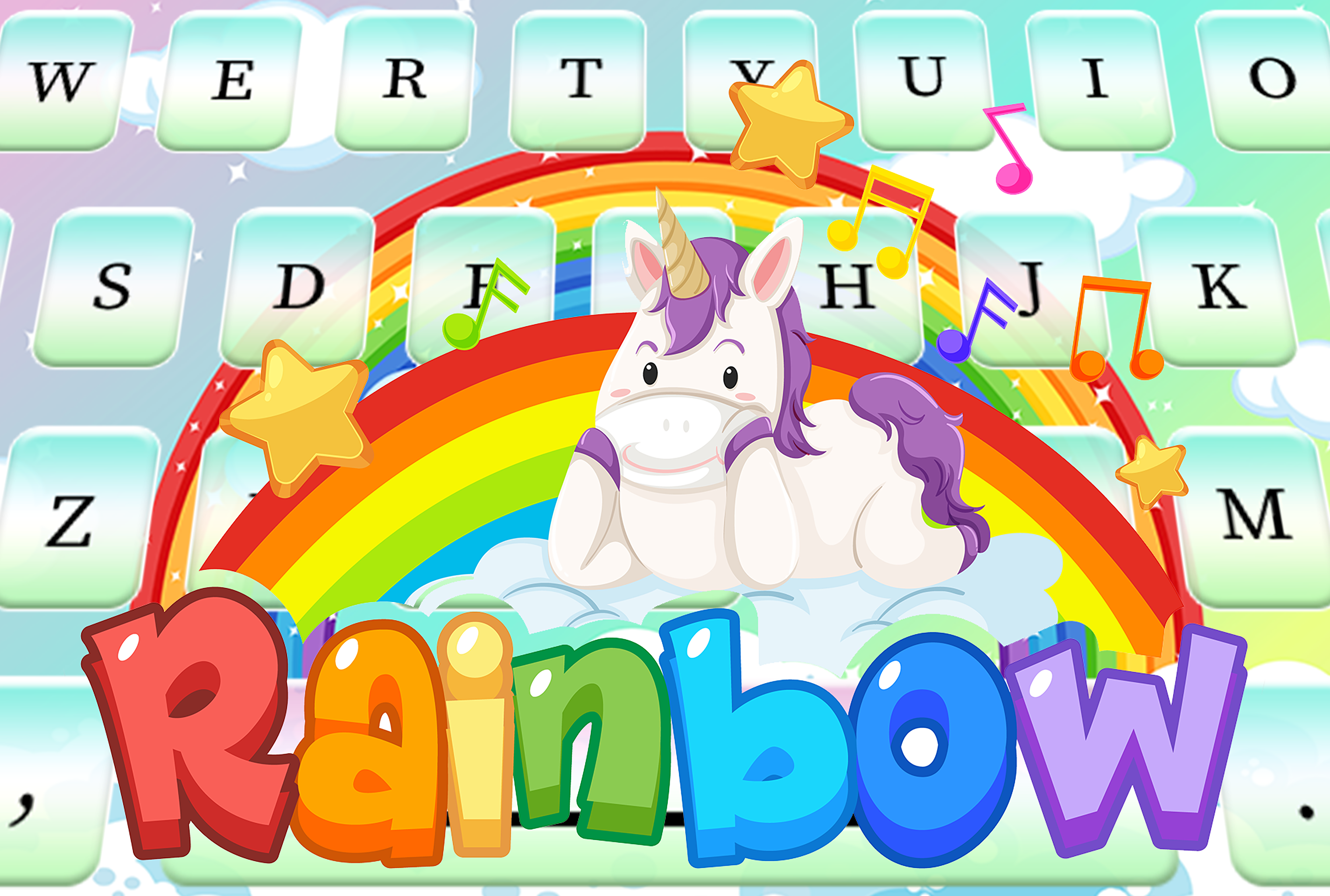اسکرین شات 1 برنامه Rainbow Keyboard