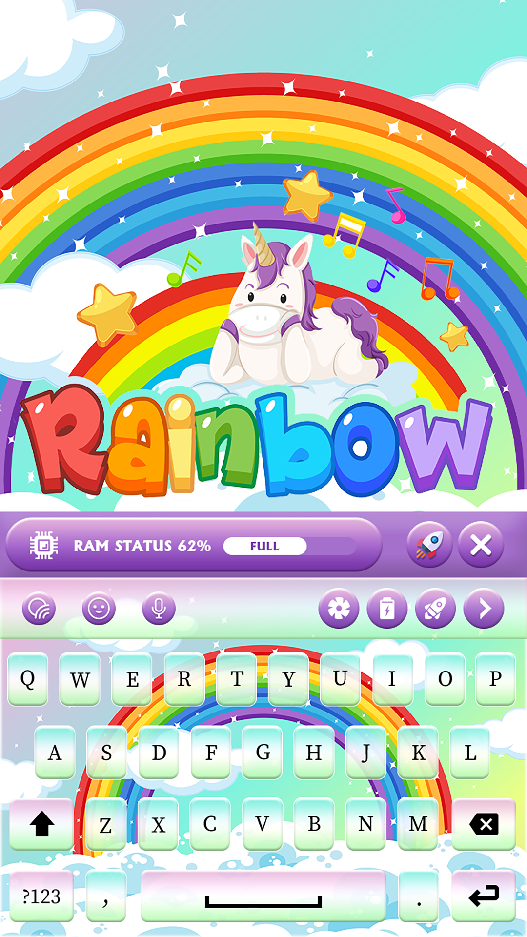 اسکرین شات 2 برنامه Rainbow Keyboard