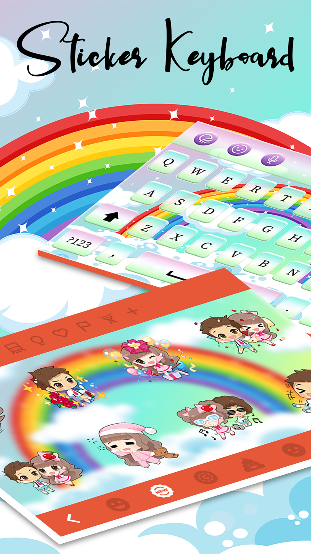 اسکرین شات 5 برنامه Rainbow Keyboard