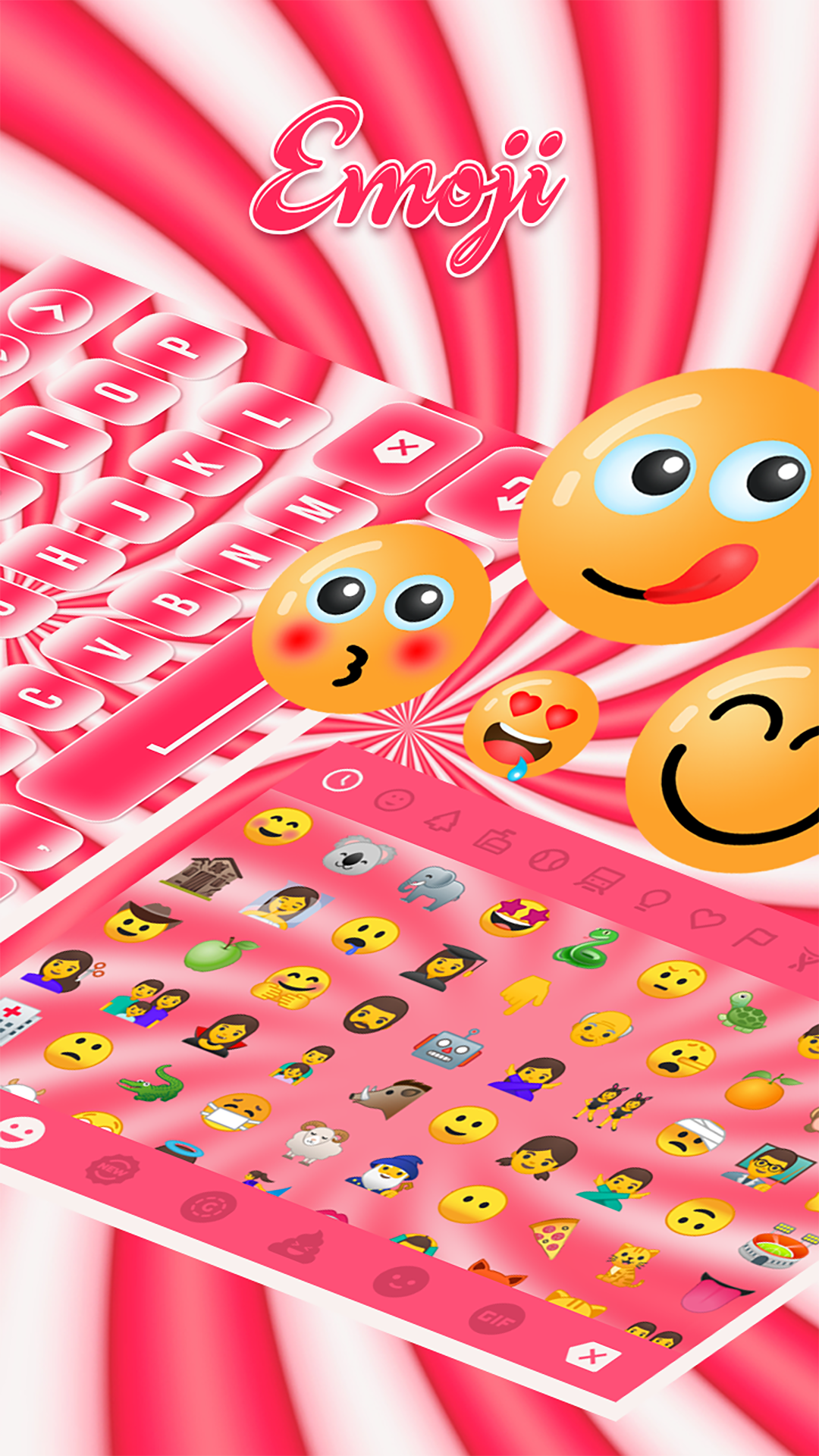 اسکرین شات 4 برنامه Sweet Pink Keyboard Theme