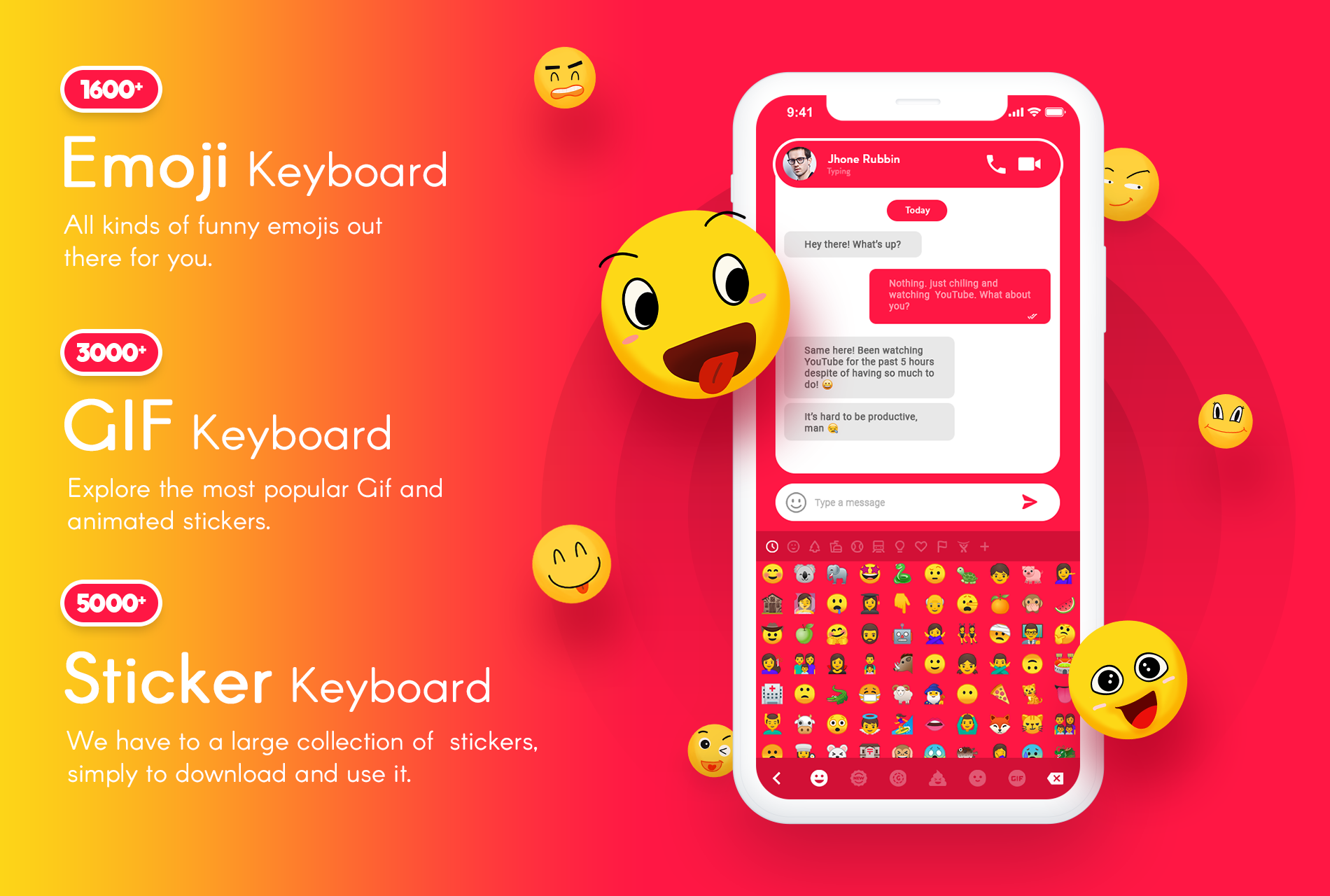 اسکرین شات 3 برنامه My Photo Keyboard With Themes