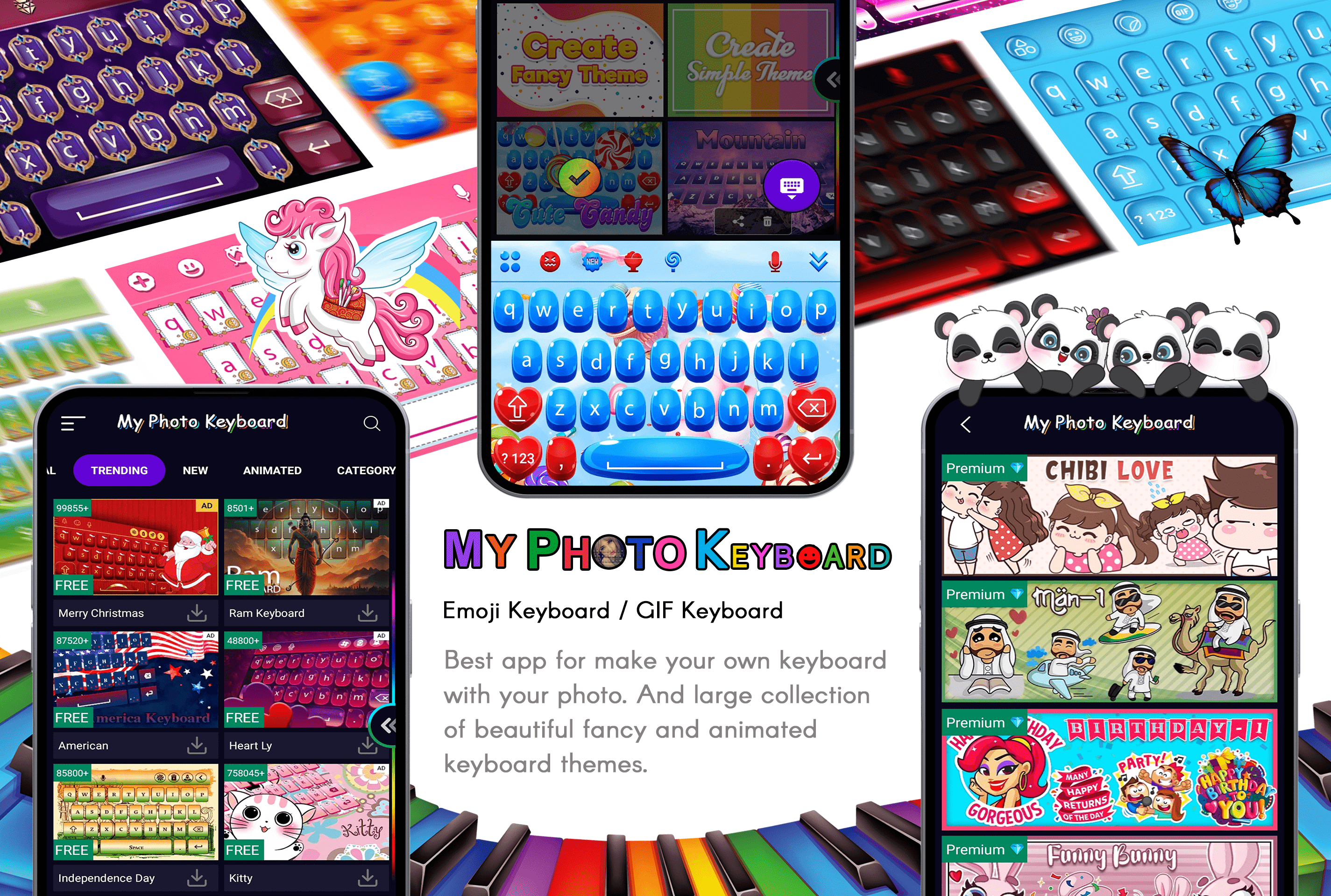 اسکرین شات 1 برنامه My Photo Keyboard With Themes