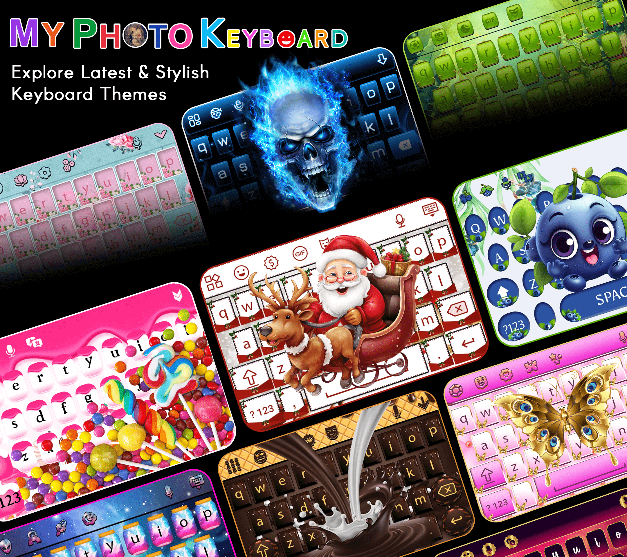 اسکرین شات 2 برنامه My Photo Keyboard With Themes