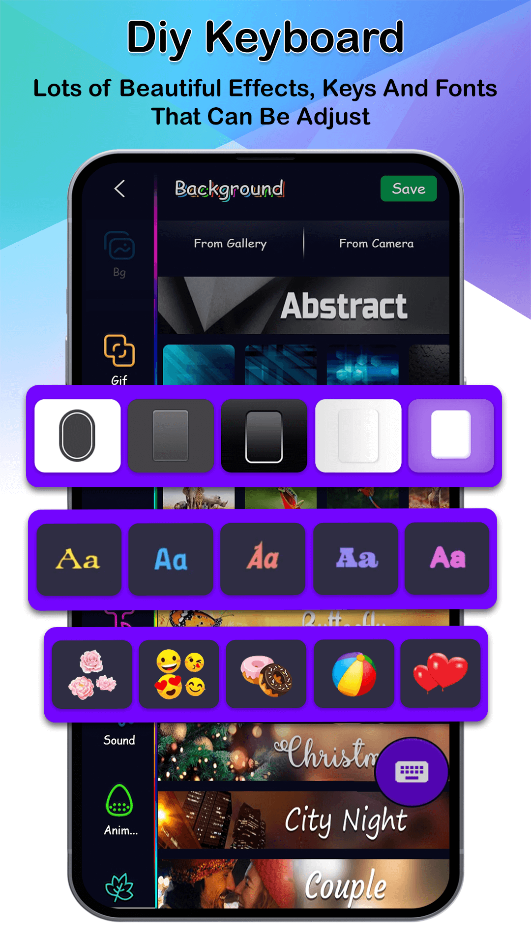 اسکرین شات 6 برنامه My Photo Keyboard With Themes