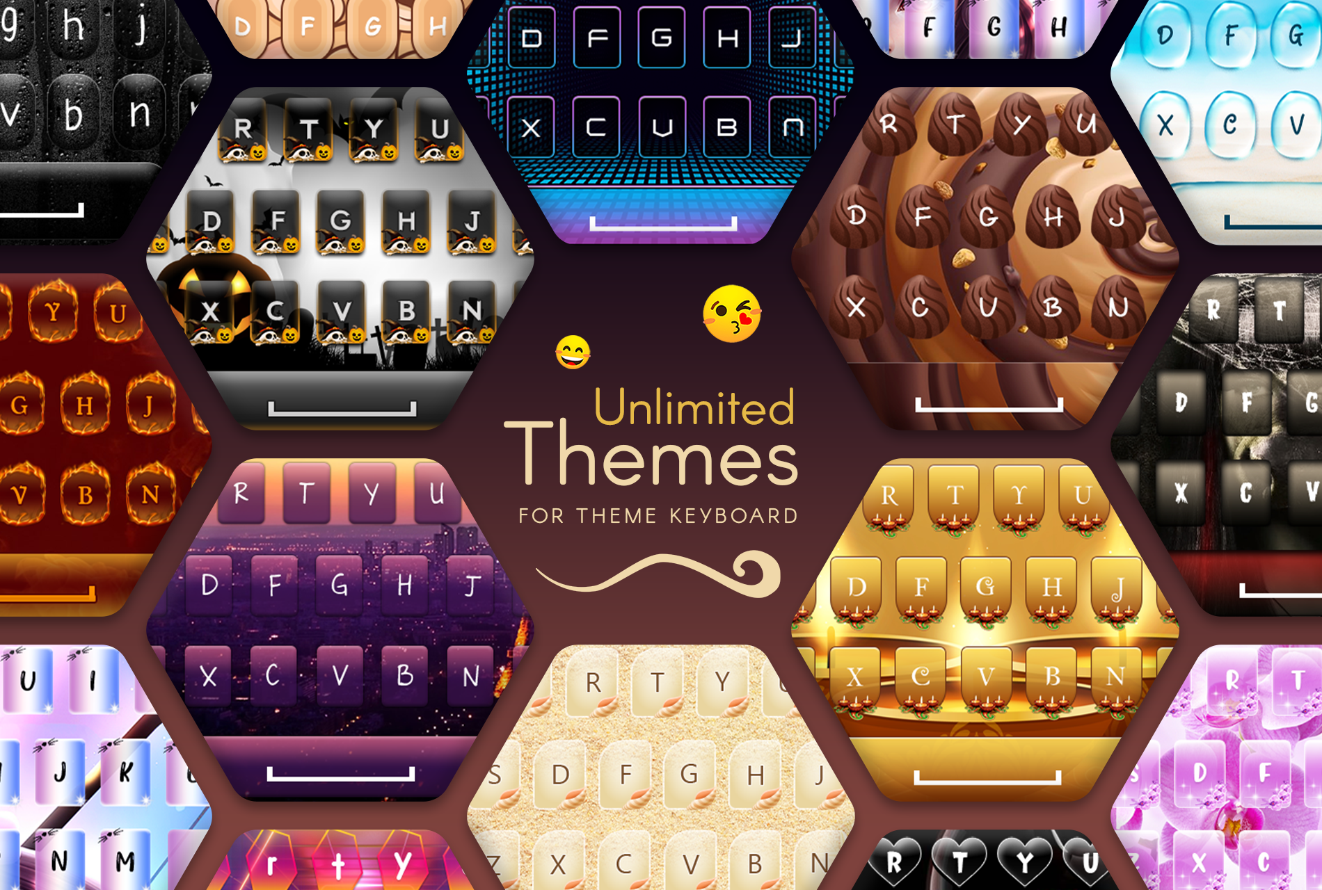 اسکرین شات 1 برنامه My Photo Keyboard With Themes