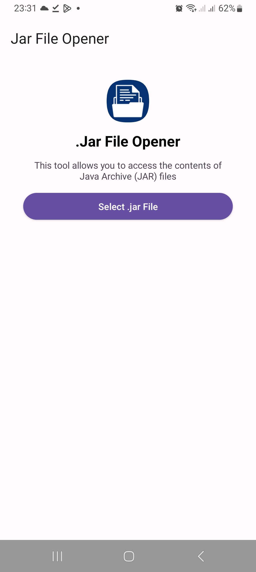 اسکرین شات 1 برنامه Jar File Opener