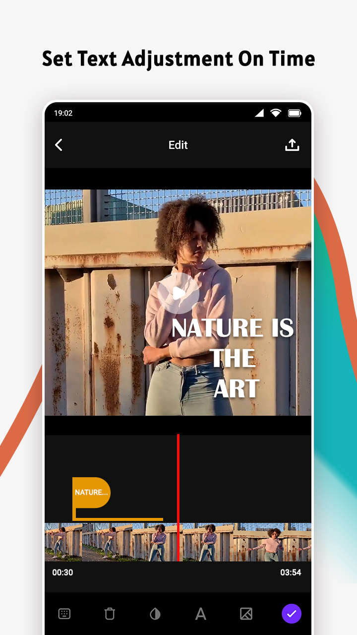 اسکرین شات 3 برنامه Add Text to Video
