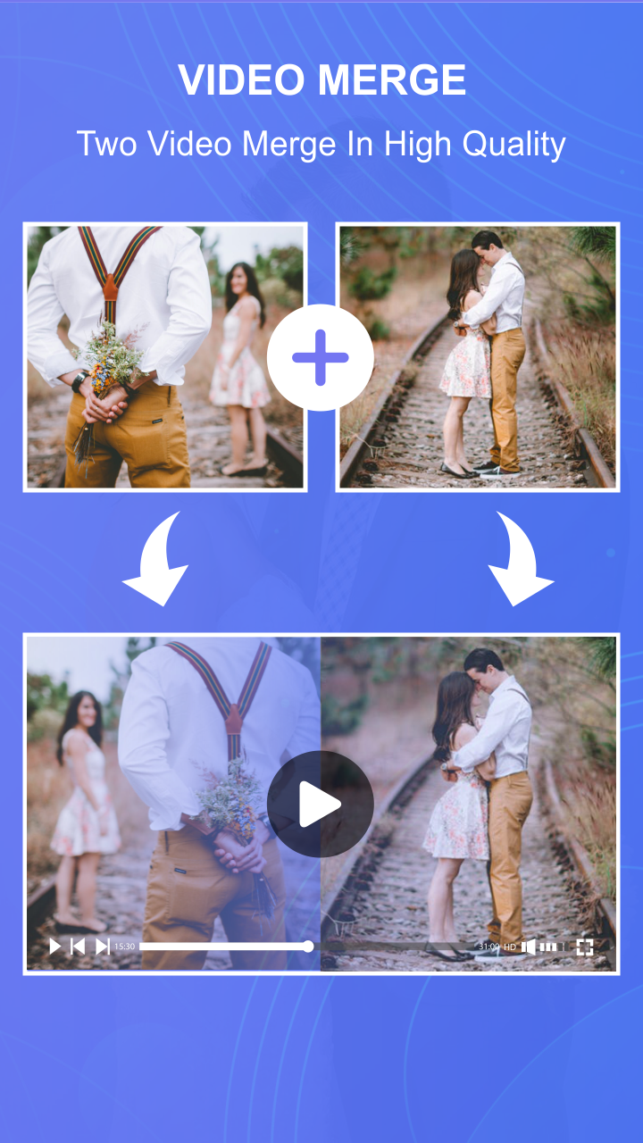اسکرین شات 3 برنامه Video Merger