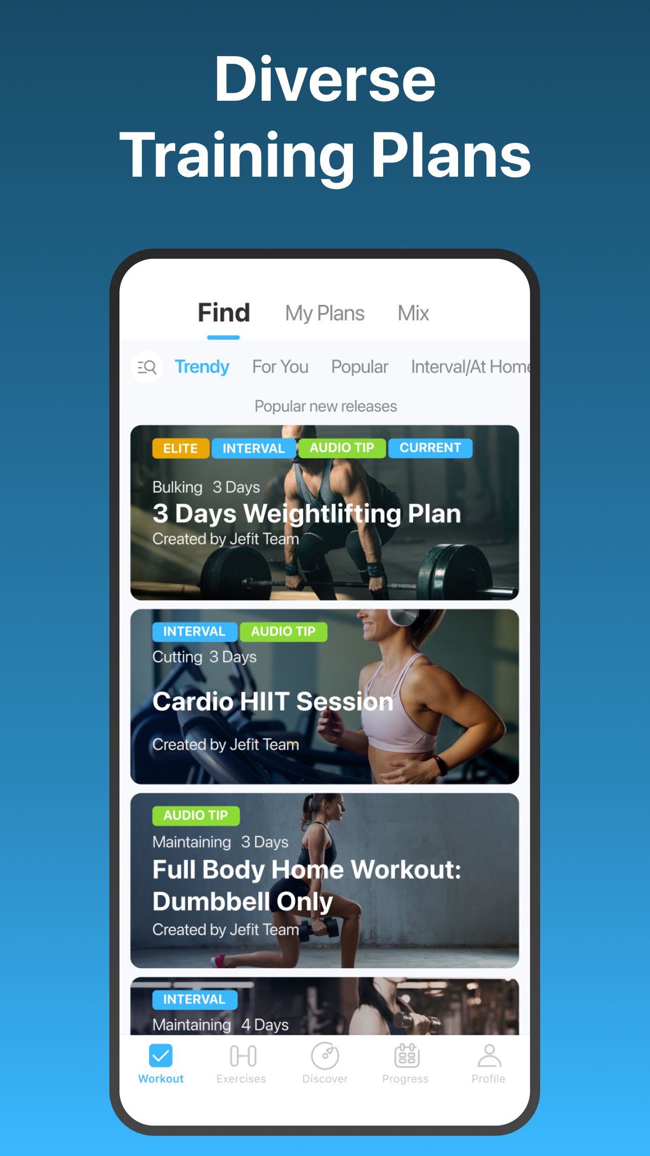اسکرین شات 4 برنامه JEFIT Gym Workout Plan Tracker